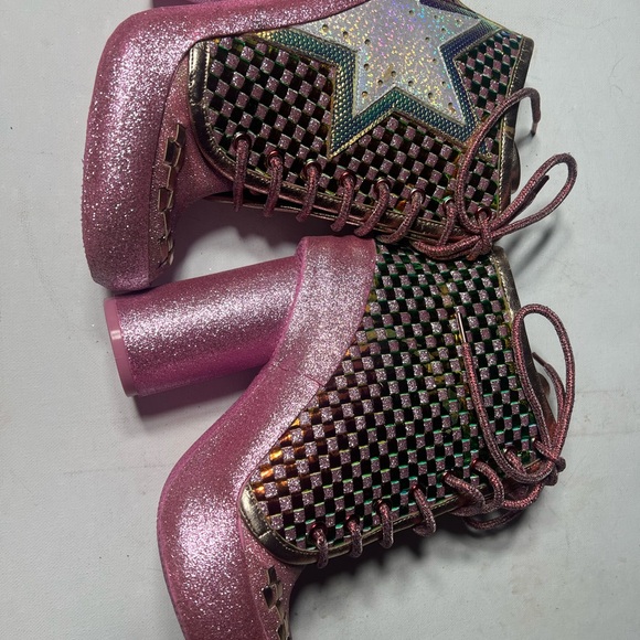 Irregular choice star platform boots milovat size 37 size US 6 pink Shoes cute - Picture 10 of 16